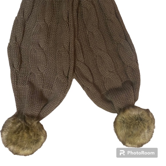 Knit Scarf with Pom Poms by Mossimo - Picture 2 of 6